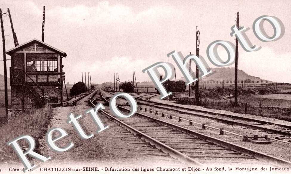 Gare, bifurcation des lignes Chaumont et Dijon