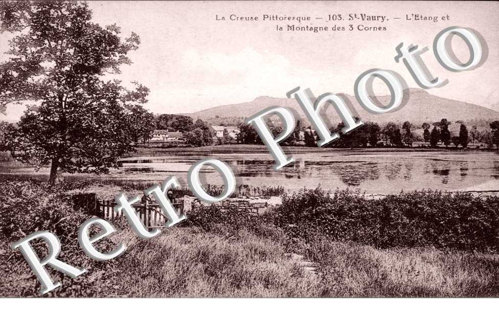 L'etang et la montagne des 3 Cornes