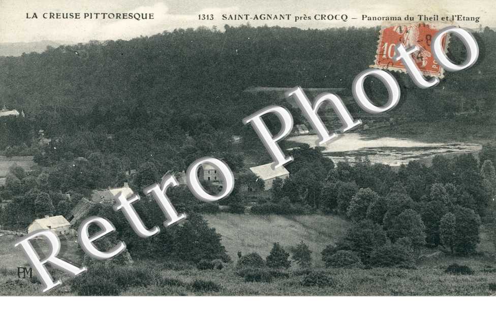 Panorama de Theil et l'etang