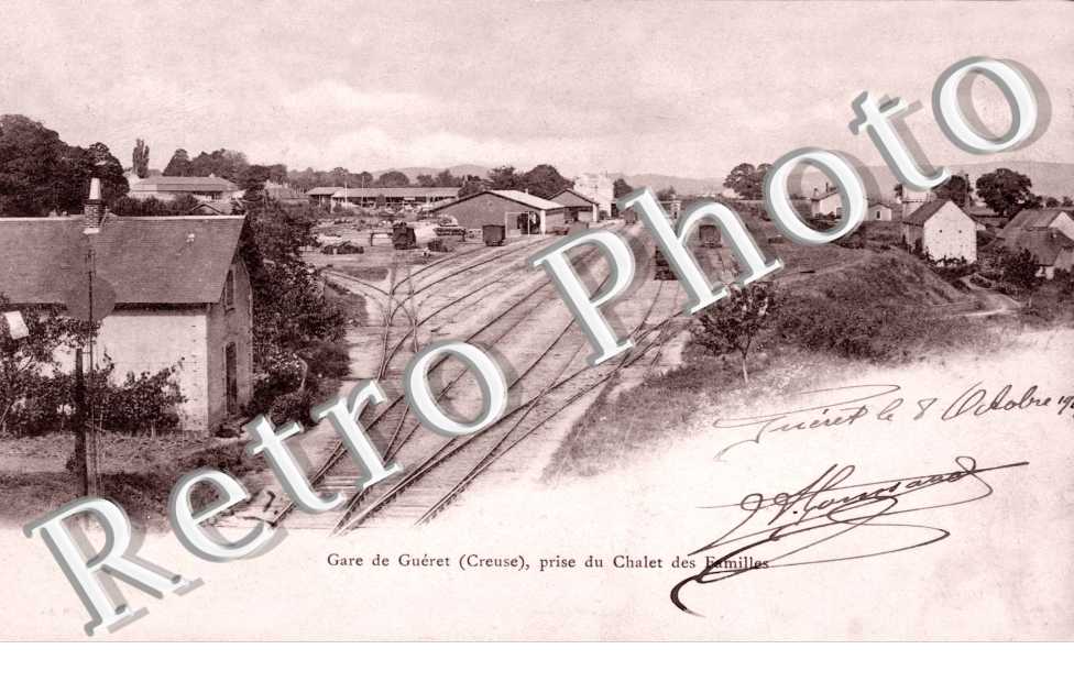 Gare de Gueret , prise du chalet des familles