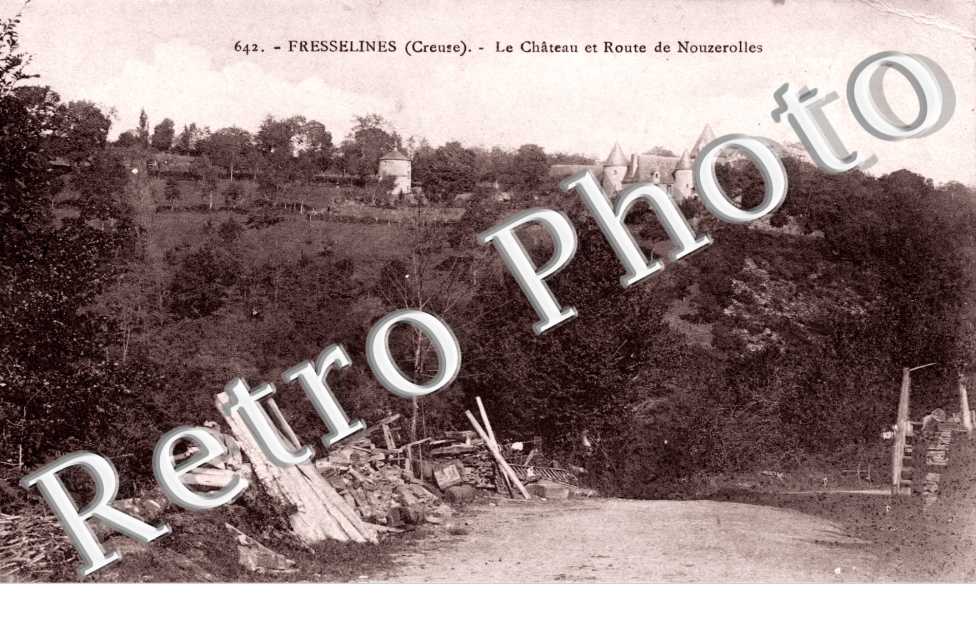 Le chateau et route de Nouzerolles
