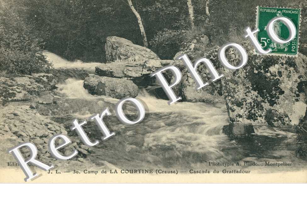 camp de La Courtine  - cascade du Grattadour
