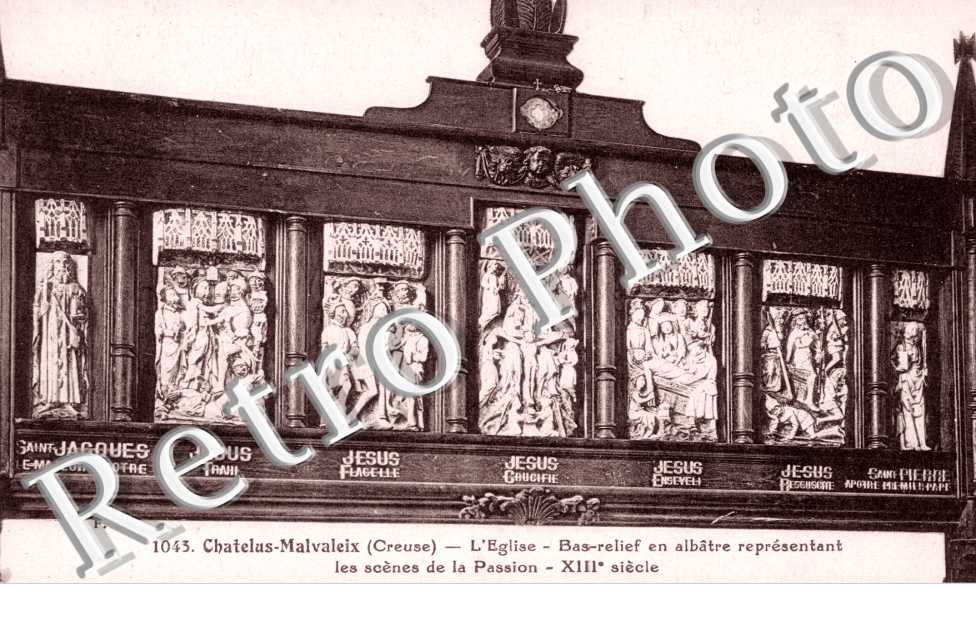 Eglise - Bas relief en Albatre