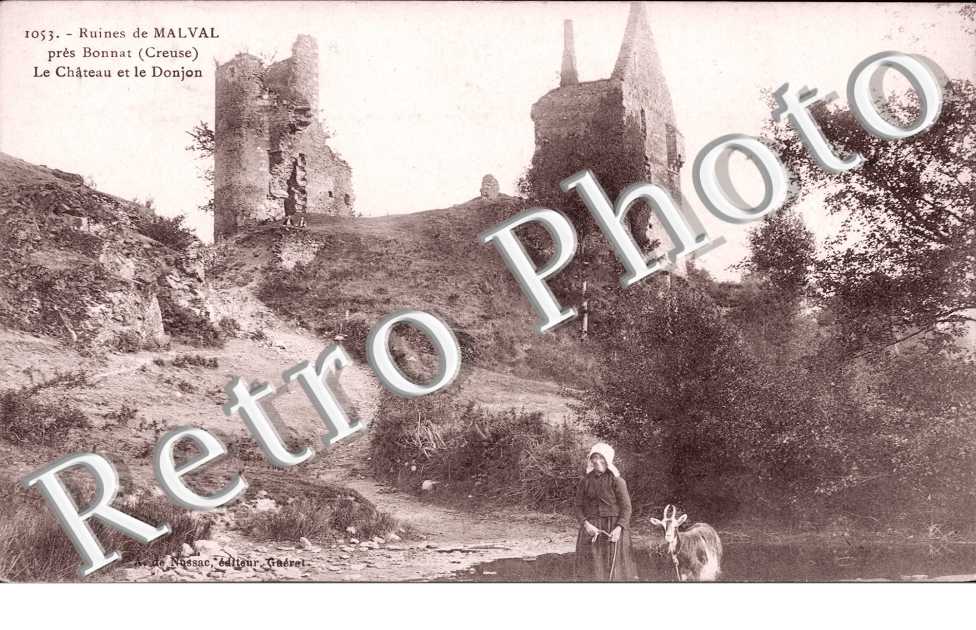Ruines de Malval - le chateau et le donjon