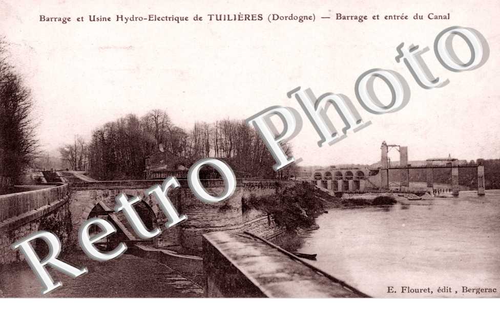 Usine Hydro-electrique de Tulieres - entree du canal et barrage