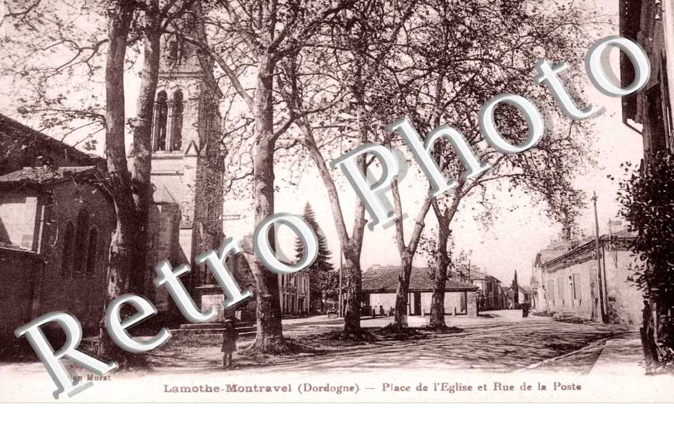 Place de l&#039;eglise et rue de la Poste