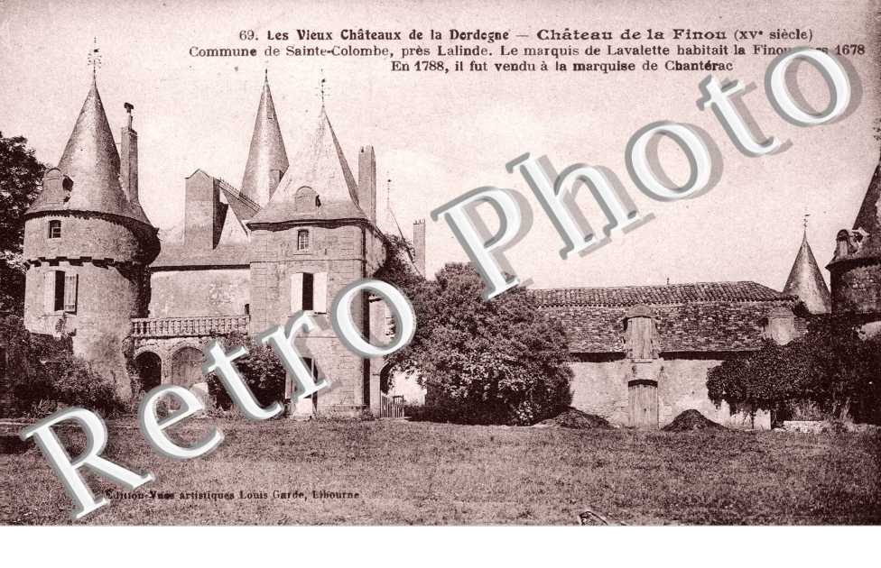 Commune de Sainte Colombe chateau de la Finou