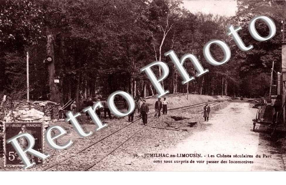 Jumilhac en Limousin - chenes - locomotives