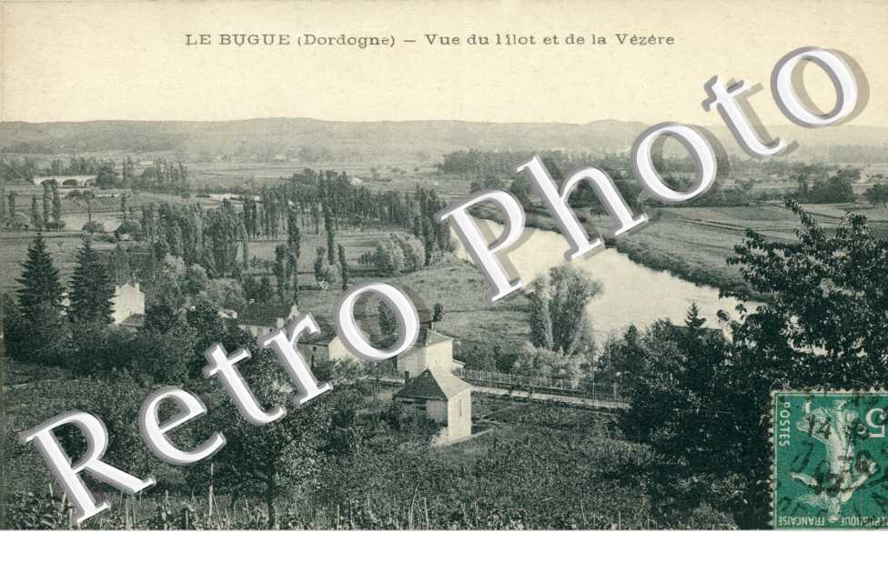 vue du lilot et de la Vezere