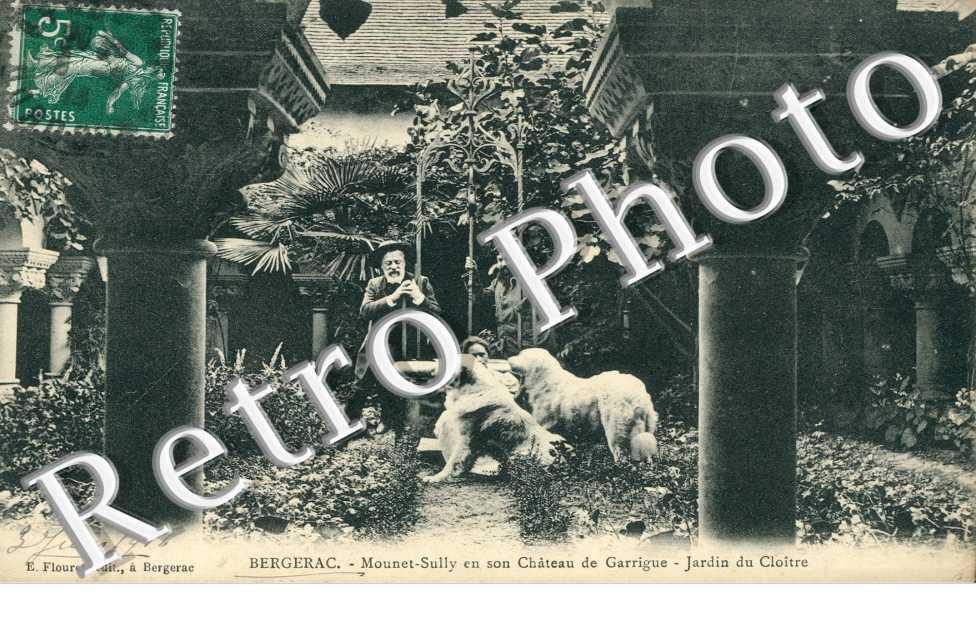 Mounet-Sully en son Chateau de Garrigue, Jardin du Cloitre