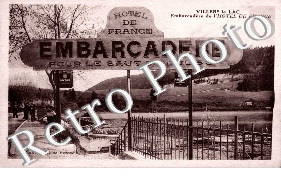 Embarcadere de l&#039;Hotel de France  pour le saut du Doubs