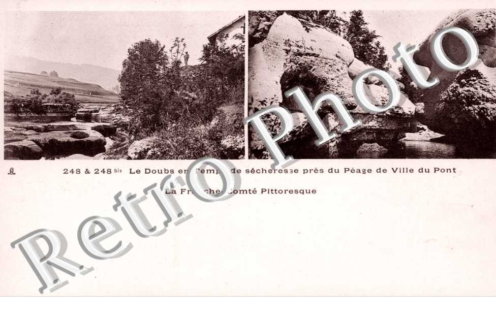 le Doubs en Temps de secheresse pres du Peage de Ville du Pont