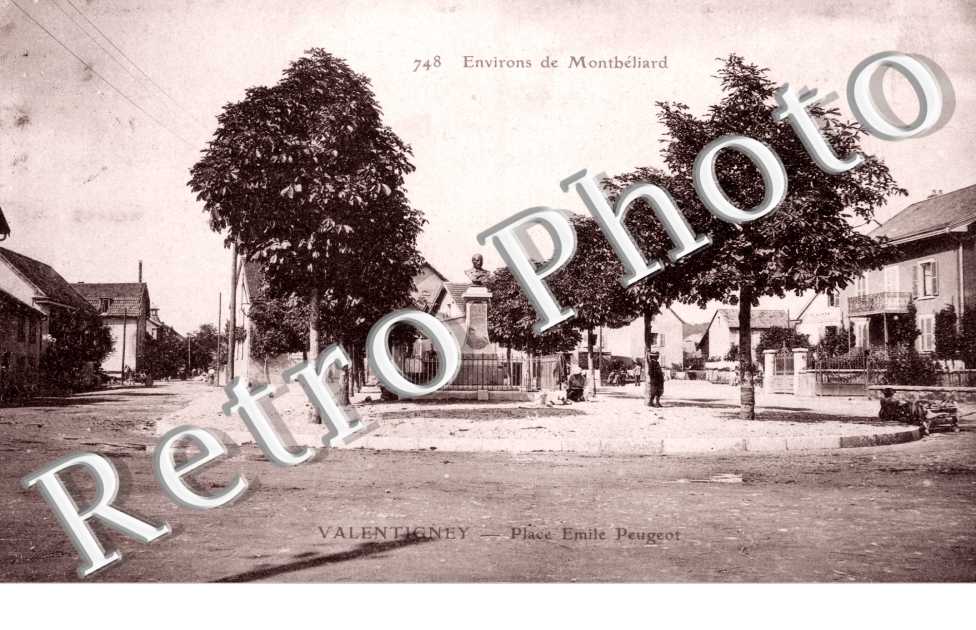 Monument , place et buste Emile Peugeot