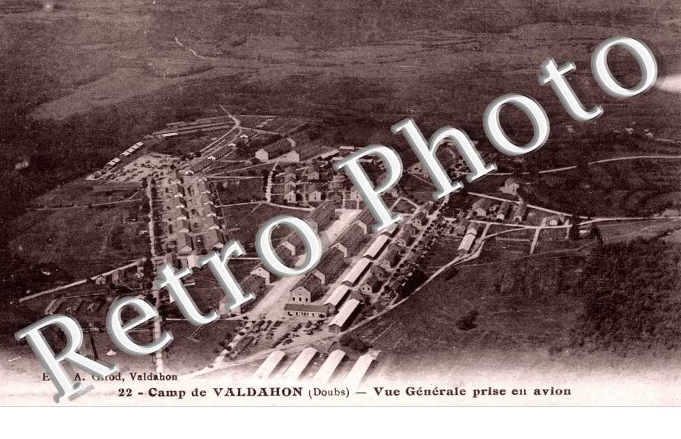 Vue Generale prise en avion, Camp de Valdahon