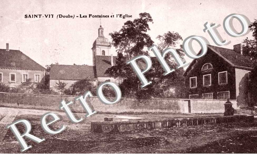 Les fontaines et l'eglise