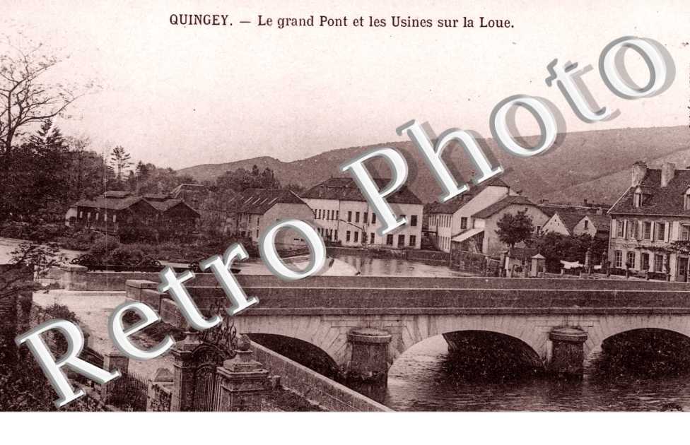 le grand Pont et les Usines sur la Loue