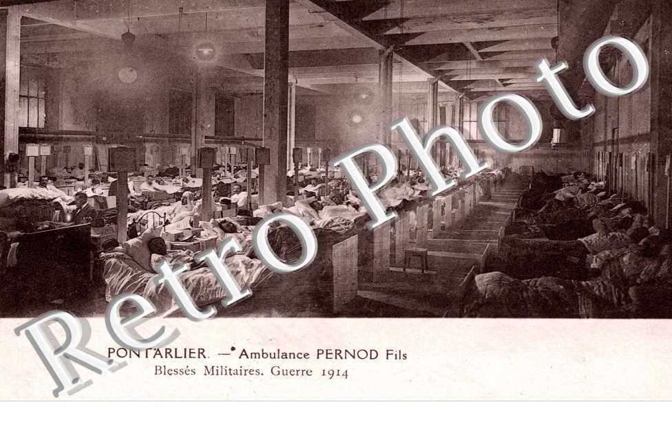 Ambulance Pernod Fils - blesses militaires, guerre 1914