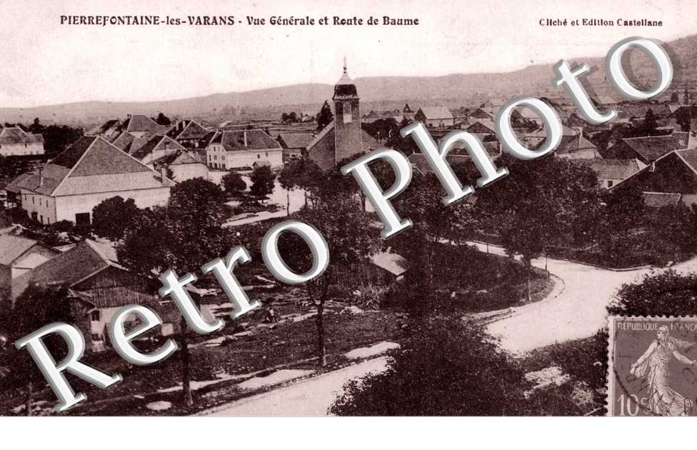 vue generale et route de baume