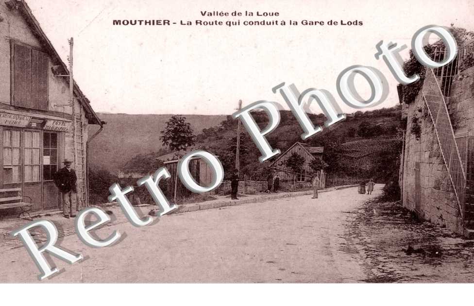 la Route qui conduit a la Gare de Lods