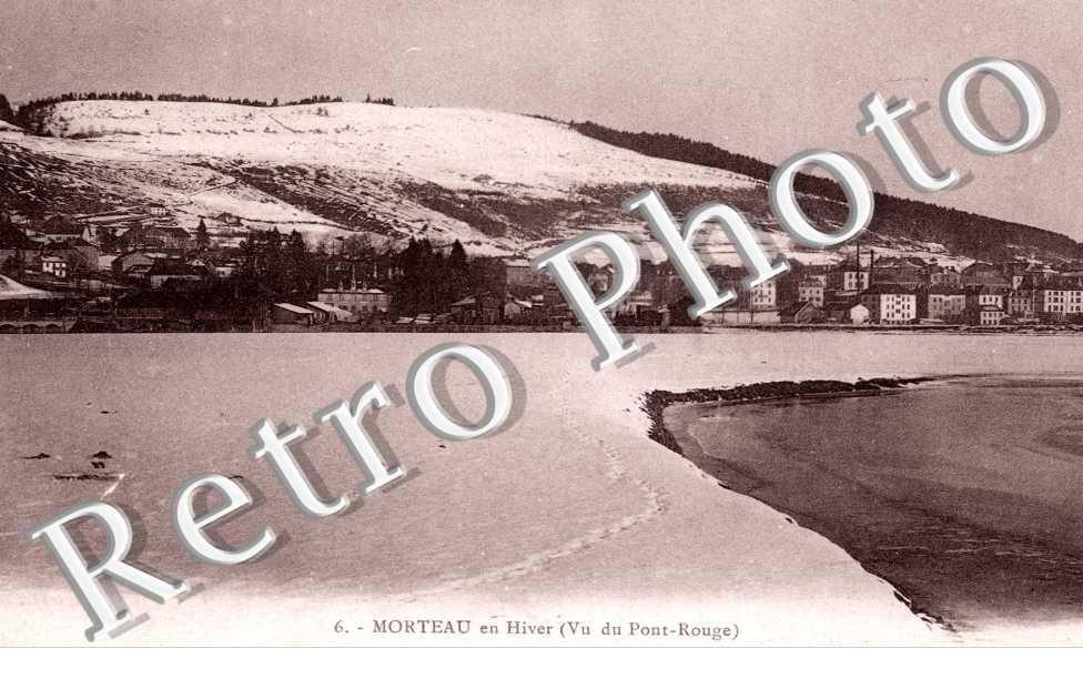 Morteau en hiver, Vue du Pont-Rouge