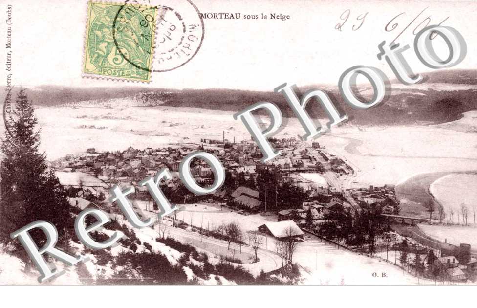 vue generale sous la neige