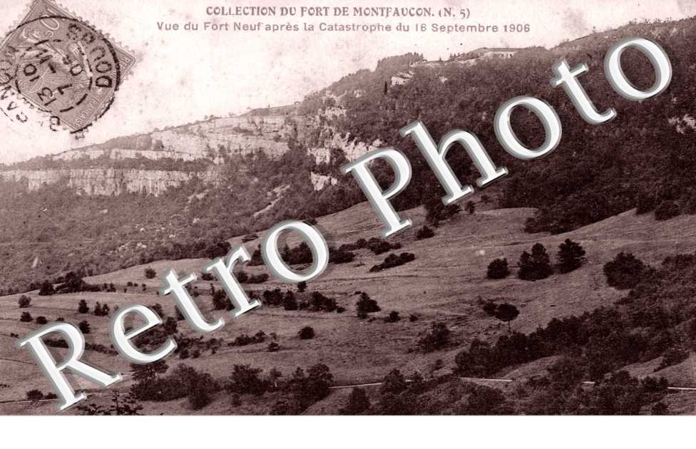 Vue du Fort Neuf apr la Catastrophe du 16 Sept. 1906