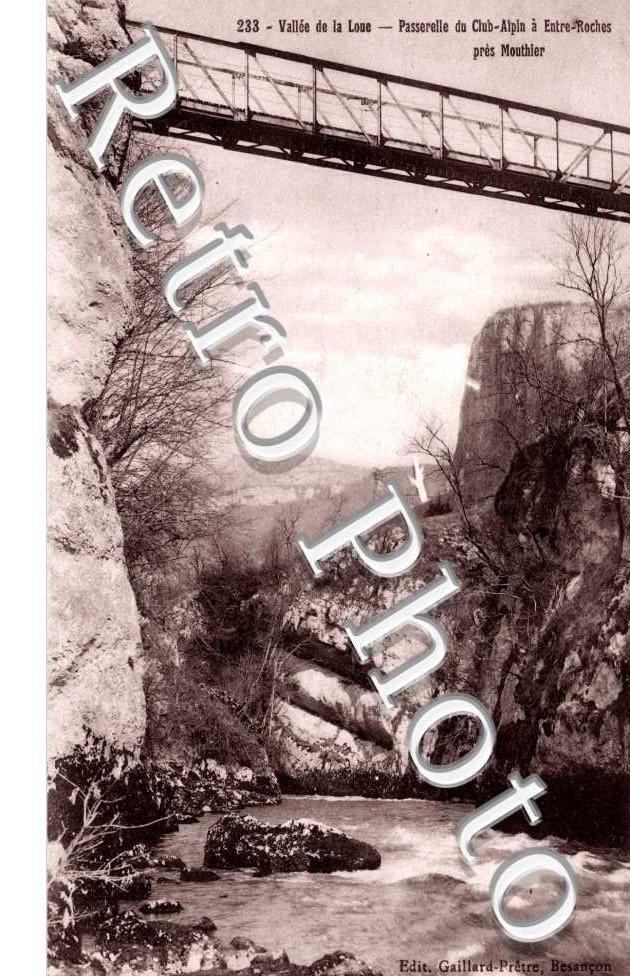 passerelle du club alpin a entre roches pres moutier