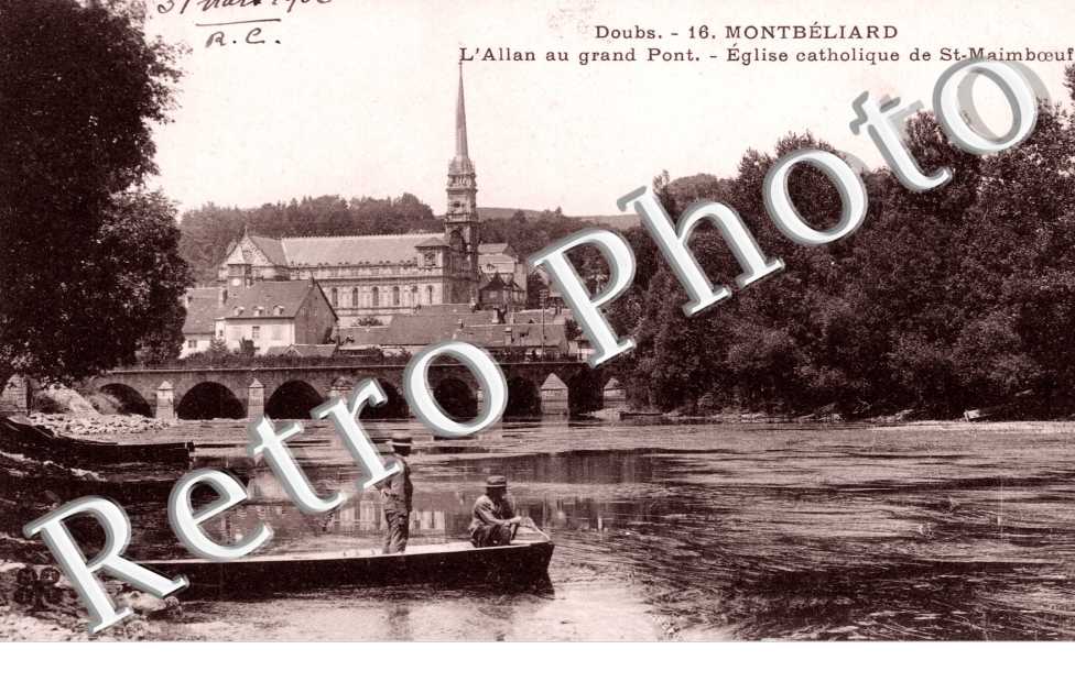 l&#039;allan au grand pont et eglise catholique de saint maimboeuf