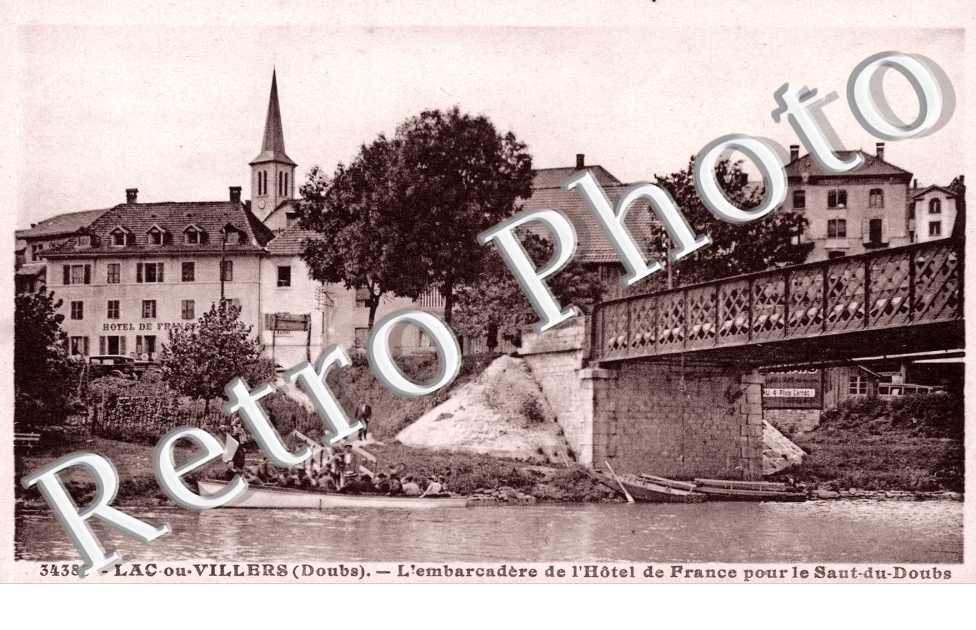 l&#039;embarcadere de l&#039;Hotel de France pour le Saut du Doubs