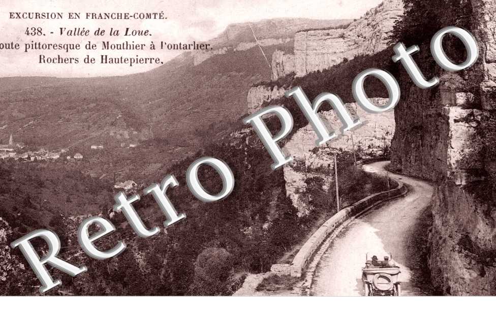 Vallee de la Loue, Route de Mouthier a Pontarlier, Rochers de Hautepierre