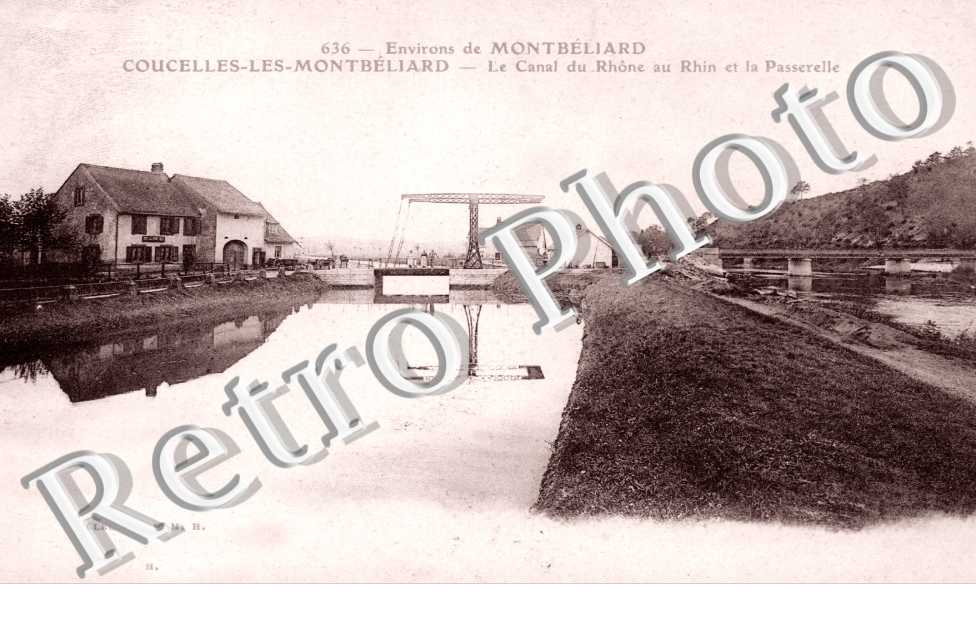 Le Canal du Rhone au Rhin et la Passerelle