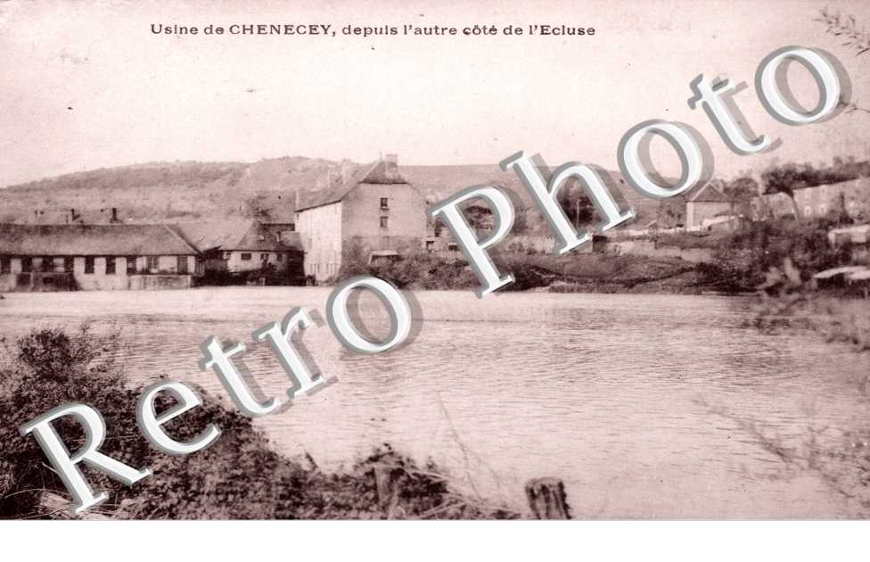 usine de Chenecey, l&#039;autre cote de l&#039;ecluse