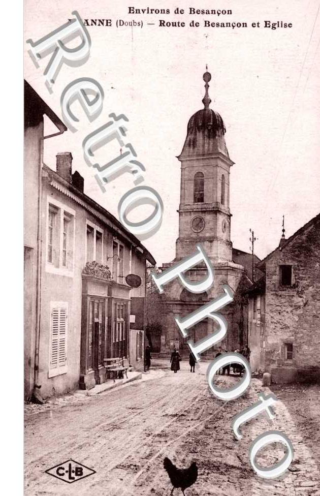 route de Besancon et eglise