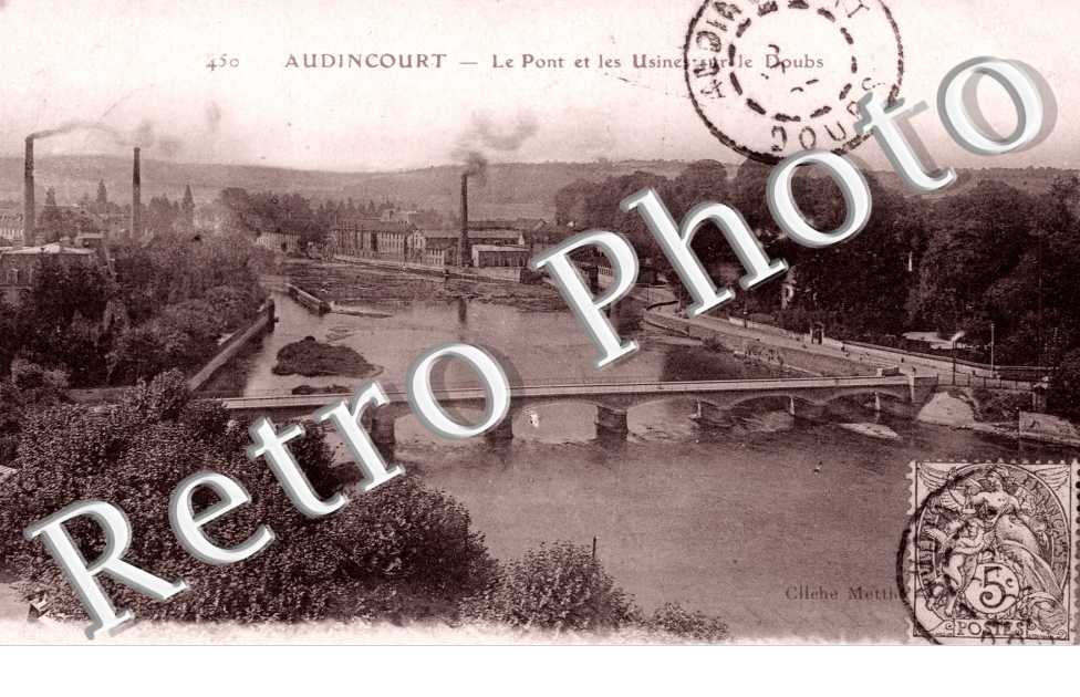Le Pont et les Usines sur le Doubs