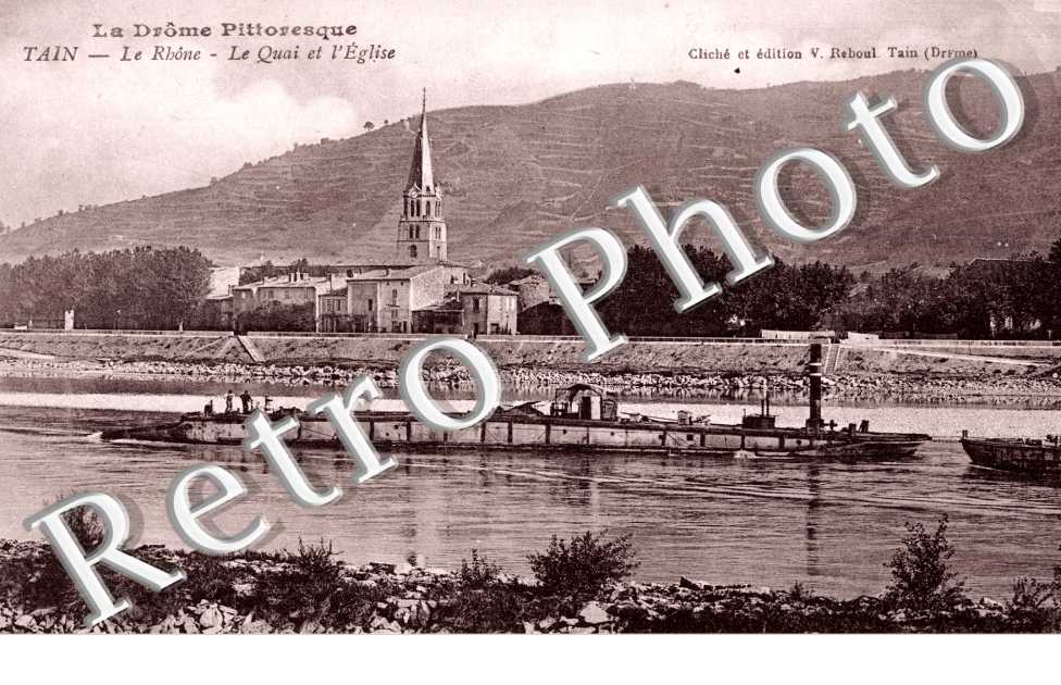 le rhone le quai et l'eglise