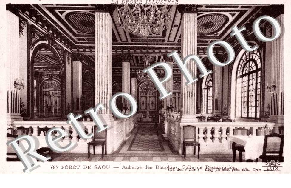 Auberge des Dauphins - salle de restauration - foret de Saou
