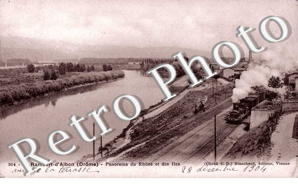 Panorama du rhone et des Iles