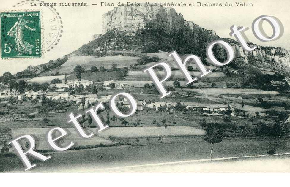 Plan de Baix - Vue gnerale et rocher du Velan
