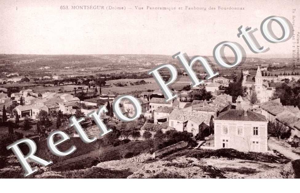Vue panoramique et faubourg des Bourdonnas