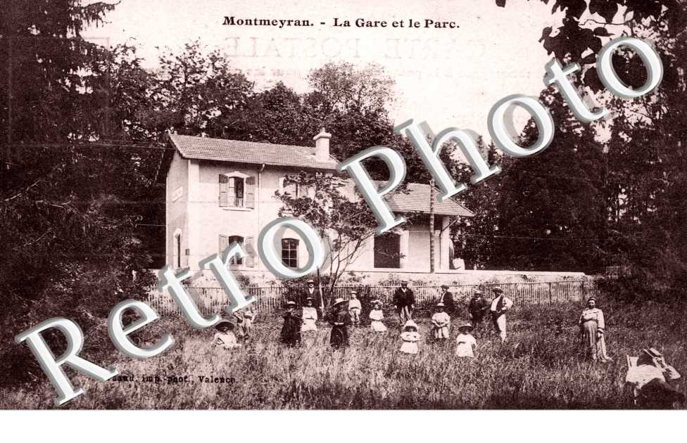 La gare et le parc