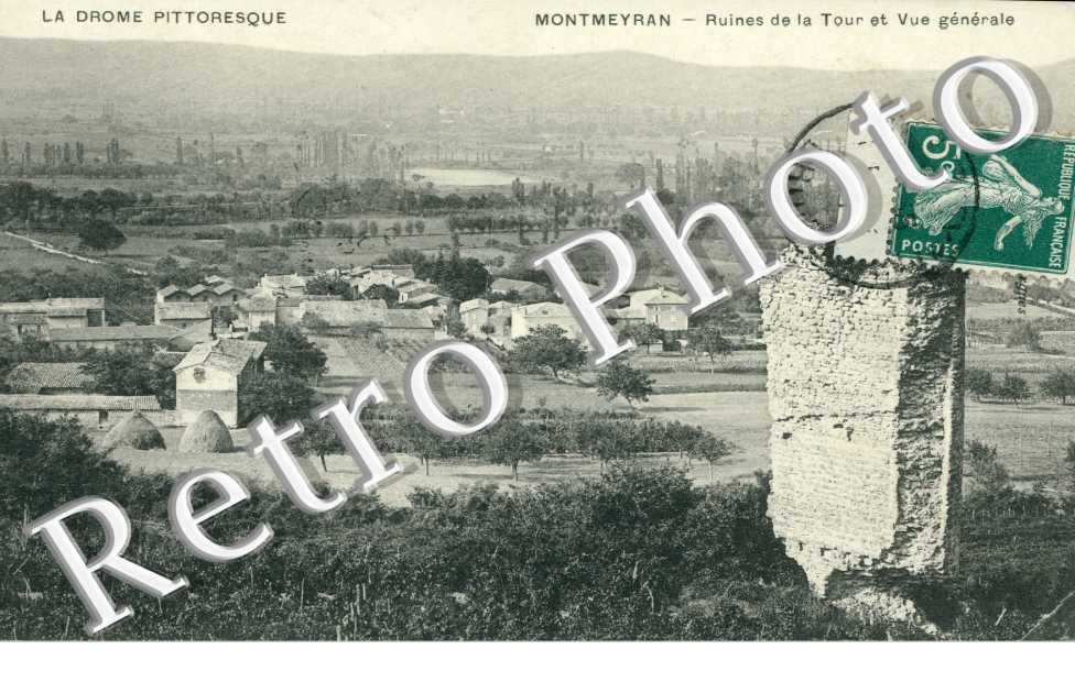 Ruines de la tour et vue generale