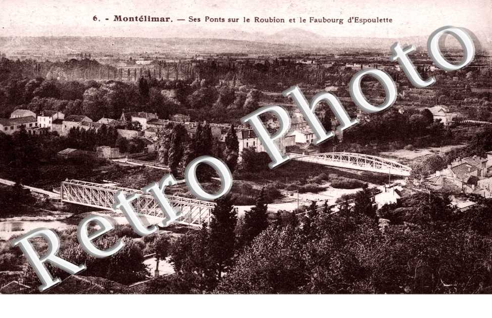fauborg d'espoulette et ponts sur le roubion