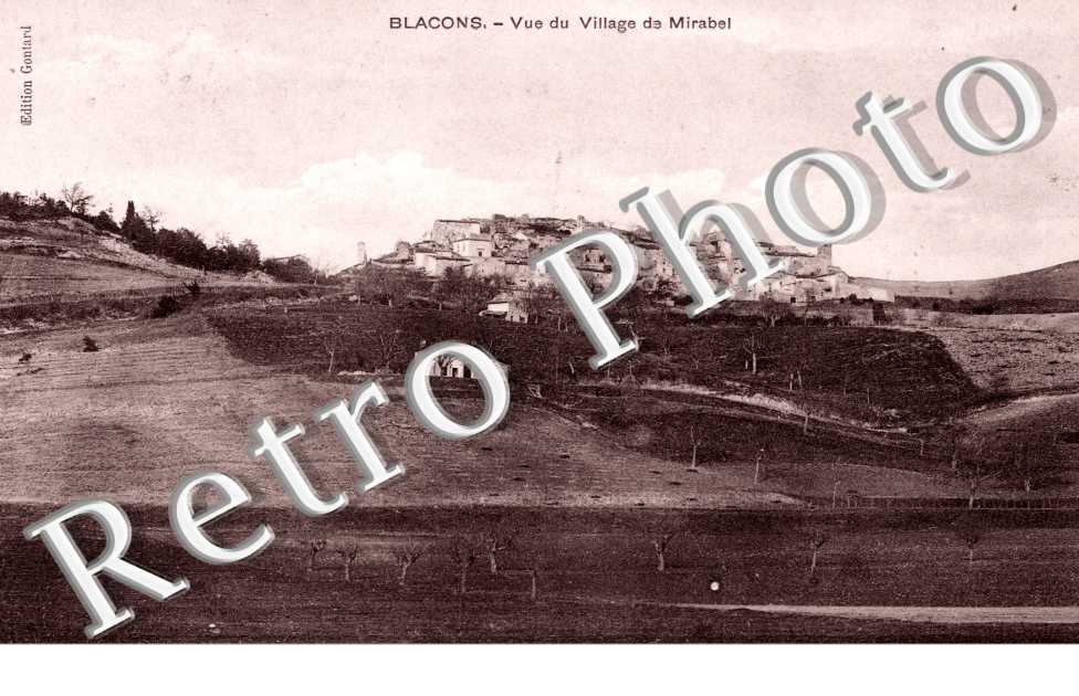 Vue du village de Mirabel