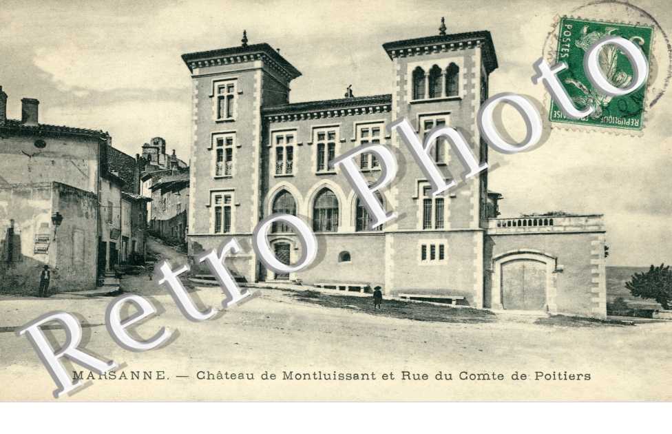 Chateau de Montluisant et rue du comte de Poitiers