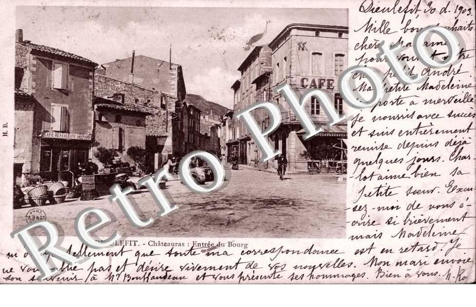 Chateauras - entree du bourg
