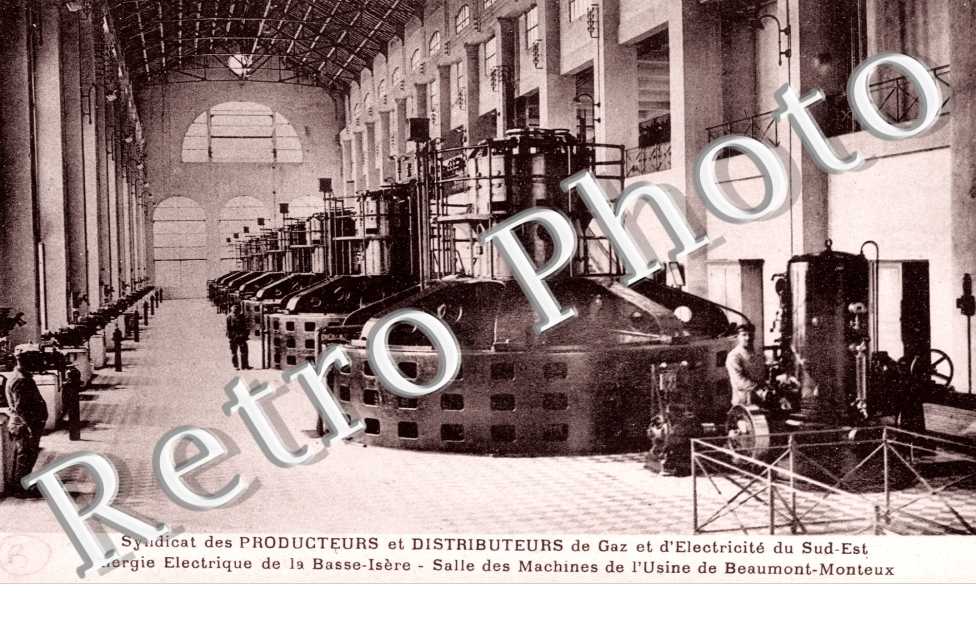 Syndicat des producteurs et distributeurs de gaz et electricite - salle des machines
