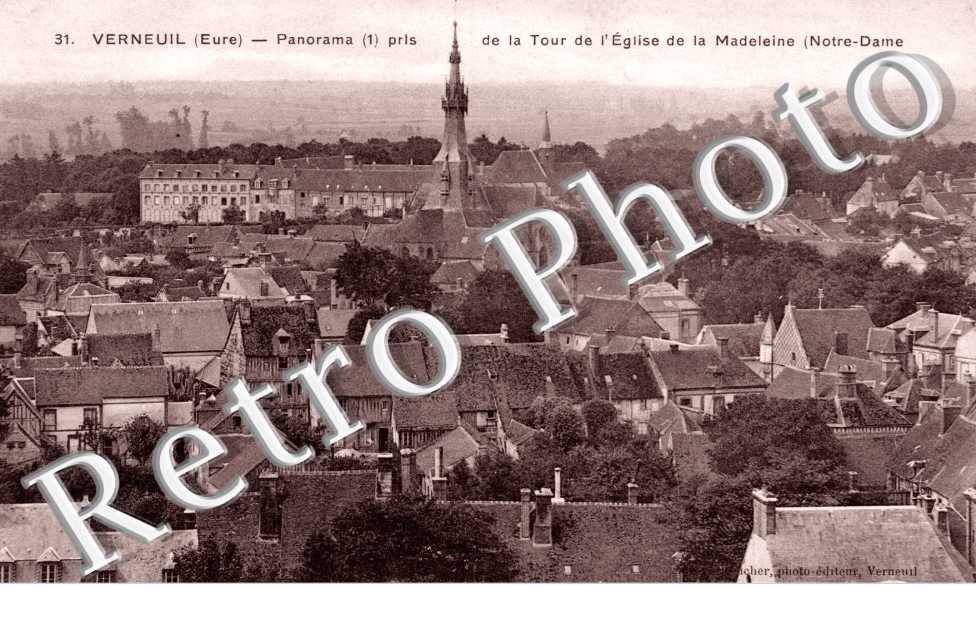 Panorama pris de la Tour de l'Eglise de la Madeleine