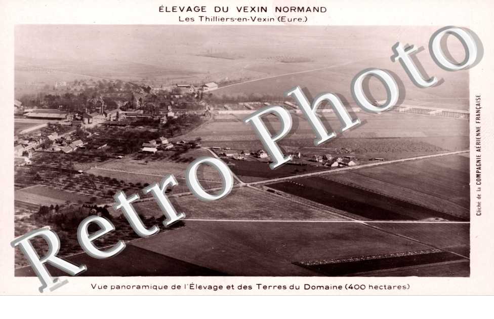 Vue panoramique de l&#039;elevage et des terres du Domaine
