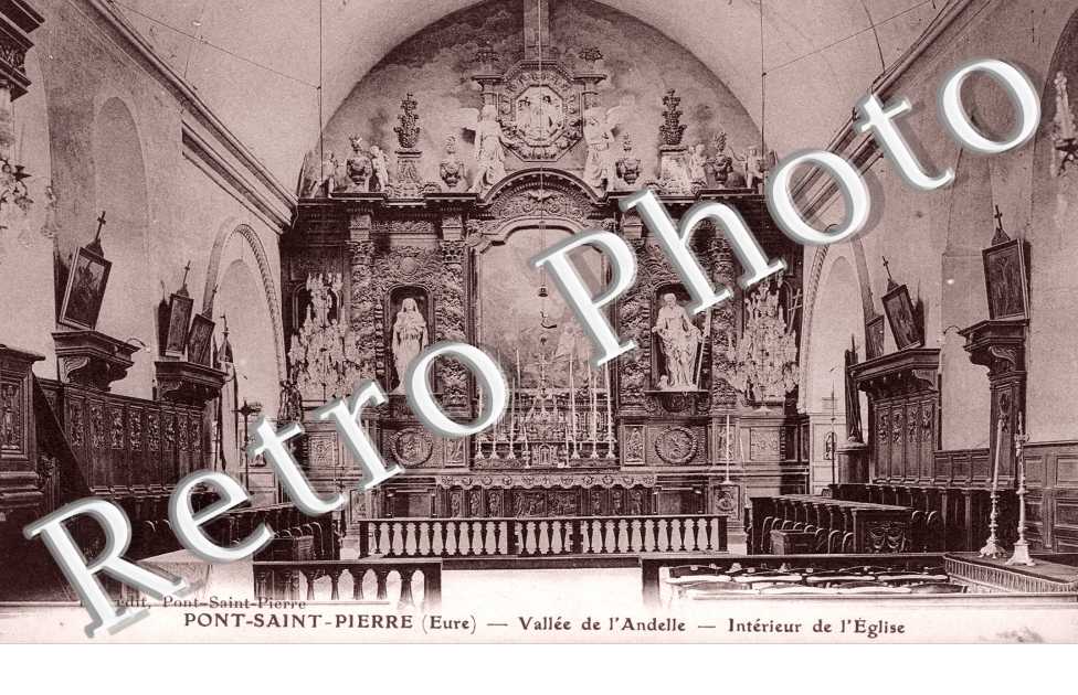 vallee de l&#039;andelle, interieur de l&#039;eglise