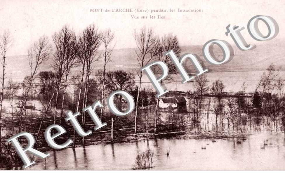 pendant les inondations vue sur les iles